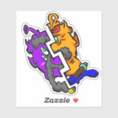 Zippy Trippy Alien Dazs 2-Face HA/Old Aufkleber (Blatt)