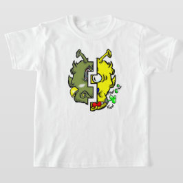 Zippy Trippy Alien Dazs 2-Face Yello/Gre k T-Shirt