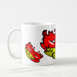 Zippy Trippy Alien Dazs flach gelber Zahn Kaffeetasse