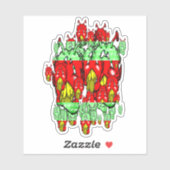 Zippy Trippy Alien Dazs G-Y Sticker (Blatt)