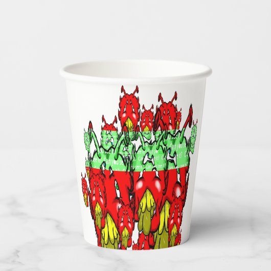 Zippy Trippy Alien Dazs Green Tooth Pappbecher (Rückseite)