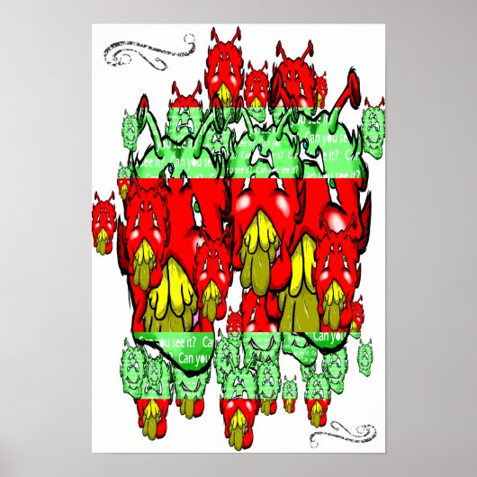 Zippy Trippy Alien Dazs Green Tooth Poster (Vorne)