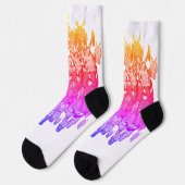 Zippy Trippy Alien Dazs Green Tooth Socken (Linkes Detail)
