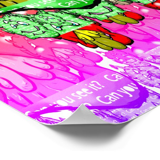 Zippy Trippy Alien Dazs Green Tooth x5 Poster (Ecke)