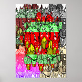 Zippy Trippy Alien Dazs Green Tooth x5 Poster (Vorne)