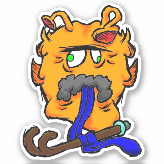 Zippy Trippy Alien Dazs Old Sticker (Vorderseite)