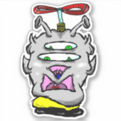 Zippy Trippy Alien Dazs Spinner Sticker (Vorderseite)