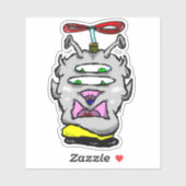 Zippy Trippy Alien Dazs Spinner Sticker (Blatt)