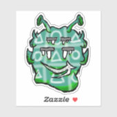 Zippy Trippy Alien Dazs XOXO Sticker (Blatt)