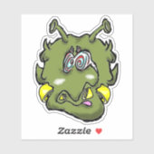 Zippy Trippy Alien Dizzy Sticker (Blatt)