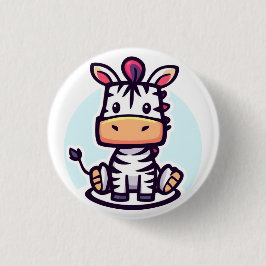 Zippy Zebra Button