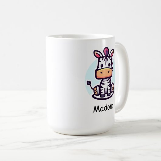 Zippy Zebra Kaffeetasse (VorderseiteRechts)