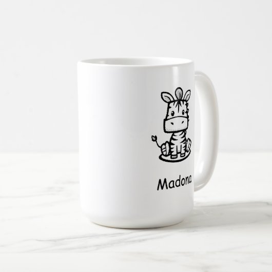 Zippy Zebra Kaffeetasse (VorderseiteRechts)