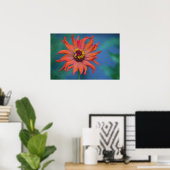 Zippy Zinnia Poster (Heimbüro)