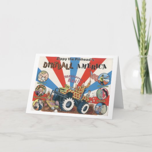 Zippys Dirtball Amerika Notecard Karte (Vorderseite)