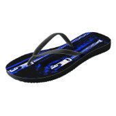 Zips Blue Print Flip Flops Badesandalen (Schrägansicht)