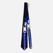 Zips Blue print tie Krawatte (Vorderseite)