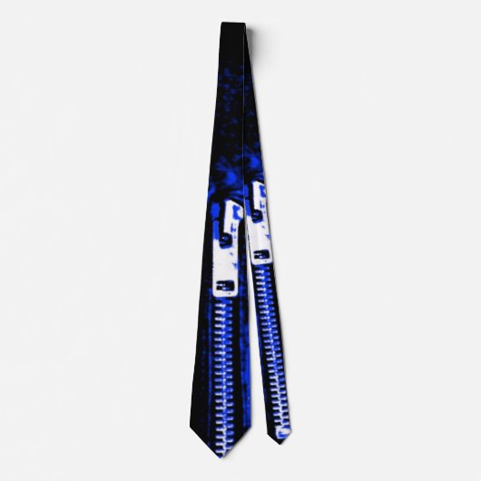 Zips Blue print tie Krawatte (Vorderseite)