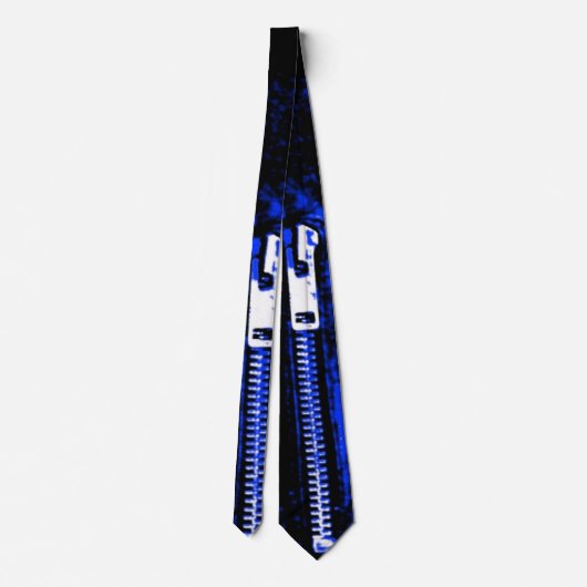 Zips Blue print tie Krawatte (Rückseite)
