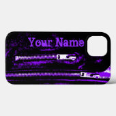 Zips Lila Name iPhone Gehäuse Case-Mate iPhone Hülle (Rückseite (Horizontal))