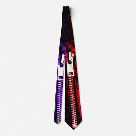 Zips Purple print tie Krawatte (Rückseite)
