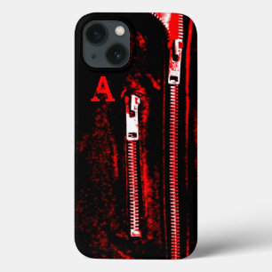 Zips Roter Ausdruck Monogram iPhone Gehäuse Case-Mate iPhone Hülle