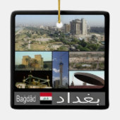 zIQ003 BAGHDAD, Irak, Naher Osten, Keramikornament (Rückseite)