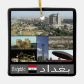 zIQ003 BAGHDAD, Irak, Naher Osten, Keramikornament (Vorderseite)