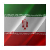 zIR002 Iran schwingende FLAG Iran, Fliese (Vorderseite)