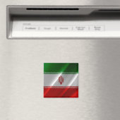 zIR002 Iran schwingende FLAG Iran, Kühlschrank Magnet (In Situ (Geschirrspüler))