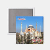 zIR005 TEHRAN by night, Iran, Naher Osten, Kühlsch Magnet (Vorderseite/Rückseite)