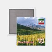 zIR007 DAMAVANT MOUNT, Iran, Asien, Kühlschrank Magnet (Vorderseite/Rückseite)