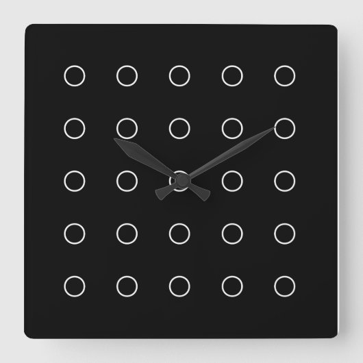 "Zircles"-Uhr Quadratische Wanduhr (Vorderseite)