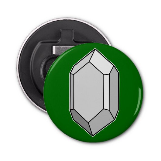 Zircon Crystal Structure Flaschenöffner (Vorderseite)