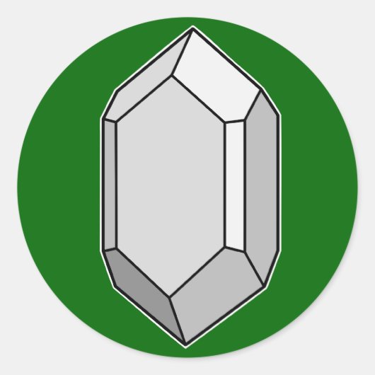 Zircon Runder Aufkleber (Vorderseite)