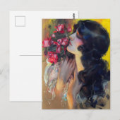 Zirka 1910 Traum von Rose Postkarte (Vorne/Hinten)