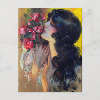 Zirka 1910 Traum von Rose Postkarte