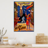 Zirka 1920 Handy-Bandy-Magier-Poster Poster (Küche)