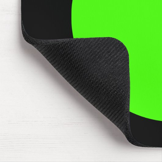 Zirkel - Chartreuse und Black Mousepad (Ecke)