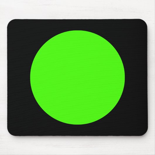 Zirkel - Chartreuse und Black Mousepad (Vorne)