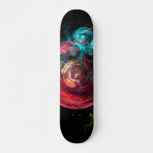 Zirkel der abstrakten Kunstgalaxie Skateboard