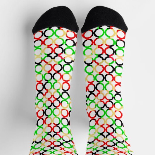 Zirkel der Farben Funky Socks Socken (Oben)