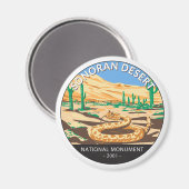 Zirkel der Sonoran Wüste National Monument Snake Magnet (Vorderseite/Rückseite)