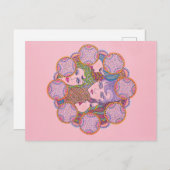 Zirkel der weiblichen Grace Postkarte (Vorne/Hinten)