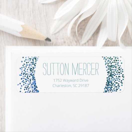 Zirkel des blauen Glitzer (Insitu)