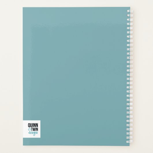 Zirkel des blauen Glitzer Planer (Rückseite)