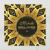 Zirkel des geometrischen Sonnenblumenkreises lädt Einladung (Vorne/Hinten)