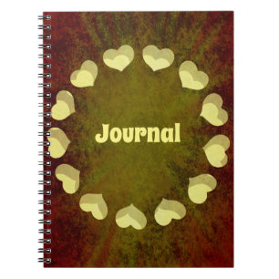 Zirkel des Hearts Grunge Journal Notizblock
