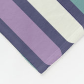 Zirkel des Mitteljahrhunderts Lila Türkis Fleecedecke (Ecke)