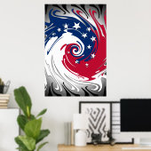 Zirkel des Posters der Unabhängigkeit Poster (Heimbüro)